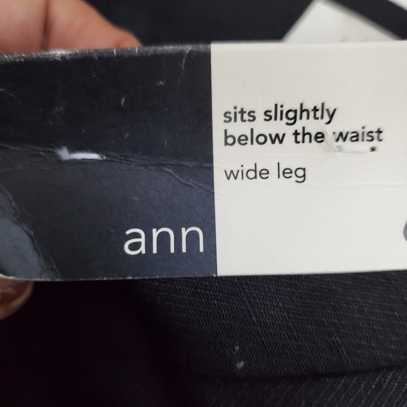NWT Ann Taylor LOFT Black Linen Pants Wide Leg Lin - Picture 6 of 8